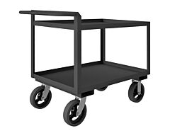 Durham Rscr243636Alu8Mr95 Stock Cart, 2 Shelves, Raised Handle