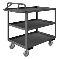 Durham Rsce-2448-3-95 Stock Cart, 3 Shelves, Ergonomic Handle