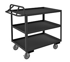 Durham Rsce-304841-3-95 Stock Cart, 3 Shelves, Ergonomic Handle