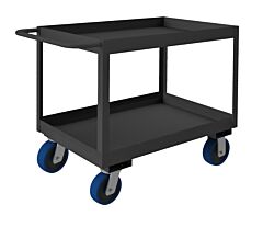 Durham Rsc3-2448-2-3.6K-6Pu-95 Stock Cart, 2 Shelves, High Lip, 24 X 48