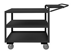 Durham Opcfs-2448-3-Blu-95 Order Picking Cart, Flat Writing Shelf