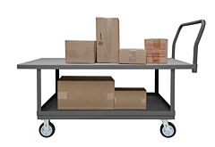 Durham Whpt30486Mr95 Platform Truck, 2 Shelves, 30 X 48
