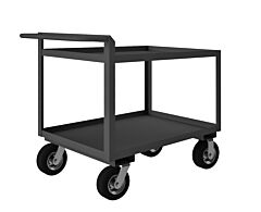 Durham Rscr-244838-95 Stock Cart, 2 Shelves, Raised Handle