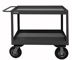 Durham Rsc3-2436-2-8Pn-95 Stock Cart, 2 Shelves, High Lip, 24 X 36