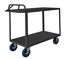 Durham Rsce-3060-2-Ald-8Pusb-95 Stock Cart, 2 Shelves, Ergonomic Handle