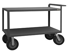 Durham Rscr244838Ald10Spn95 Stock Cart, 2 Shelves, Raised Handle
