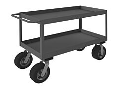 Durham Rsc3-244836-2-10Spn-95 Stock Cart, 2 Shelves, High Lip, 24 X 48