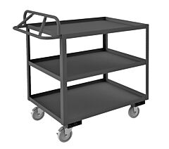 Durham Rsce-3660-3-95 Stock Cart, 3 Shelves, Ergonomic Handle