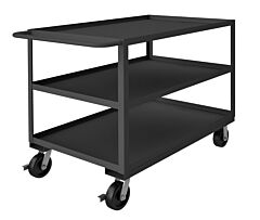 Durham Rsc-3048-3-3K-6Phsb-95 Stock Cart, 3 Shelves, 30 X 48