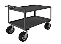 Durham Rscr304838Alu10Spn95 Stock Cart, 2 Shelves, Raised Handle