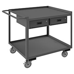 Durham Rsc-3036-2-2Dr-95 Stock Cart, 2 Shelves, 30 X 36, 2 Drawer