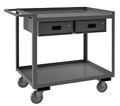 Durham Rsc-2448-2-2Dr-95 Stock Cart, 2 Shelves, 24 X 48