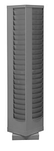 Durham 415-95 Rotary Lit Rack, 92 Openings, Gray