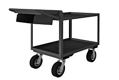 Durham Opcpfs-243638-2-Rm-8Pn-95 Order Picking Cart, Storage Pocket