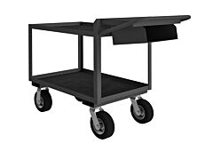 Durham Opcpfs-244838-2-Rm-8Pn-95 Order Picking Cart, Storage Pocket