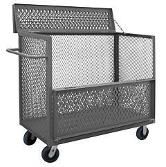 Durham 3Stdgt-Ex2448-6Pu-95 3 Sided Mesh Truck, Drop Gate And Top
