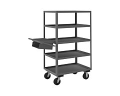 Durham Opcpfs-243665-5-6Ph-95 Order Picking Cart, Storage Pocket