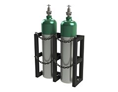 Durham Gcrv-301230-08T Gas Cylinder Rack For 2 Vert. Cylinders