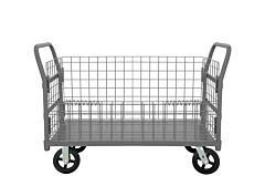 Durham W4Sptdg-306038-1-8Mr95 Wire Cart, Removable Handles, Drop Gate