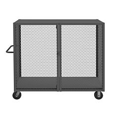 Durham Htl-2460-Dd-95 Cage Truck, Low Deck And Pad Lock