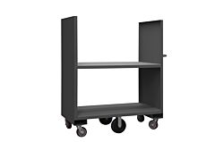 Durham 2Spt12G244825/8Pu95 2 Sided Solid Stock Truck, 2 Shelves