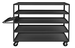 Durham Opc-247268-5-6Ph-95 Order Picking Cart, 5 Shelves, 24 X 72