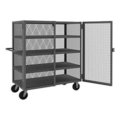 Durham Htl-2448-Dd-4-95 Security Mesh Truck, 4 Shelves, 24 X 48