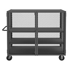 Durham Htl-2460-Dd-2As-95 Security Mesh Truck, 3 Shelves, 24 X 60