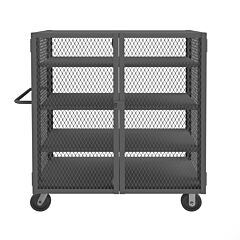 Durham Htl-3048-Dd-3As-95 Security Mesh Truck, 4 Shelves, 30 X 48