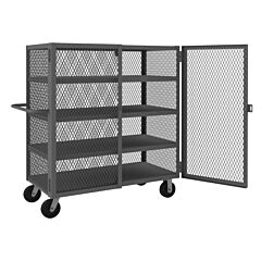 Durham Htl-3660-Dd-4-95 Security Mesh Truck, 4 Shelves, 36 X 60