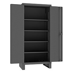 Durham Hdcp243678-Pb32-4S95 Pegboard Cabinet, 4 Shelves