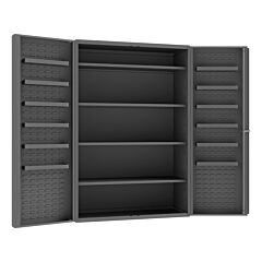 Durham Dc48-4S12Ds-95 Cabinet, 4 Shelves, 12 Door Shelves