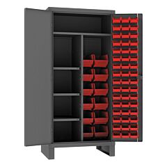 Durham Hdjc243678-60-4S1795 Maintenance Cabinet, 4 Shelves, 60 Bins