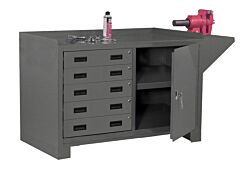 Durham 3405-95 Stationary Workstation, 5 Drawers