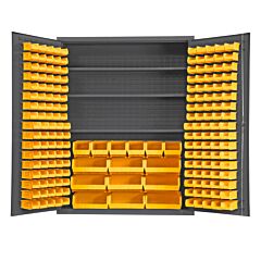 Durham Ssc-185-3S-Nl-95 Cabinet, 3 Shelves, 185 Yellow Bins