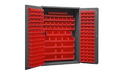 Durham 3502-186-1795 Cabinet, 186 Red Bins