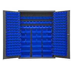 Durham Ssc-227-Nl-5295 Cabinet, 227 Blue Bins, No Legs