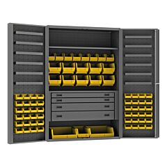 Durham Dcbdlp694Rdr-95 4 Drawer Cabinet, 2 Shelves, 69 Bins