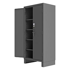 Durham 3702Cx-Blp4S-95 Access Control Cabinet, 4 Shelves