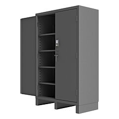 Durham 3704Cx-Blp4S-95 Access Control Cabinet, 4 Shelves