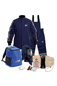 Enespro Arc40Kitfan-4X12 Performance 40 Cal Kit Lift Fan Hood, Gloves, Blue, Size 4X-Large