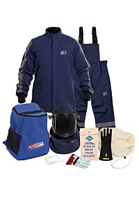 Enespro Arc40Kit-Sm08 Performance 40 Cal Kit Lift Hood, Gloves, Blue, Size Small
