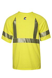 Drifire Bstjtrc2Mdt Fr Control 2.0 Short Sleeve T-Shirt Class 2, Yellow, Size Medium/Tall