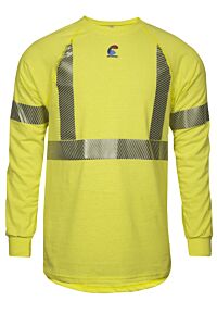 Drifire Bstjtrlsc2Mdt Fr Control 2.0 Long Sleeve T-Shirt Class 2, Yellow, Size Medium/Tall