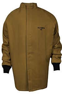 Enespro C04Kdqt034X49 65 Cal Arc Flash Long Coat, Brown, Size 4X-Large