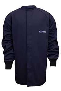 Enespro C04Uj03Sm32 8 Cal Arc Flash Coat, Navy, Size Small