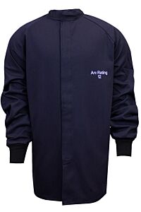 Enespro C04Up032X49 12 Cal Arc Flash Long Coat, Navy, Size 2X-Large