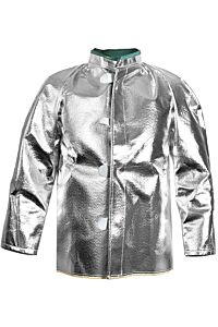 Carbon Armour C22Nl3X30 Alum 19 Oz Jacket 30", Silver, Size 3X-Large