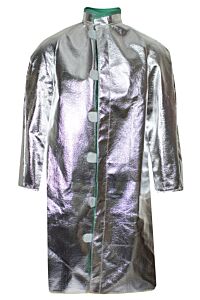 Carbon Armour C22Nl3X45 Alum 19 Oz. Jacket 45", Silver, Size 3X-Large