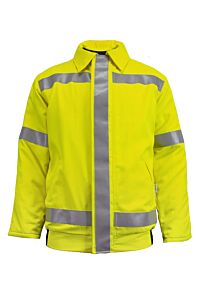 Drifire C34T8Q2Dc3-Smsh Fr Bomber Jacket D-Ring Class 3, Yellow, Size Small/Short
